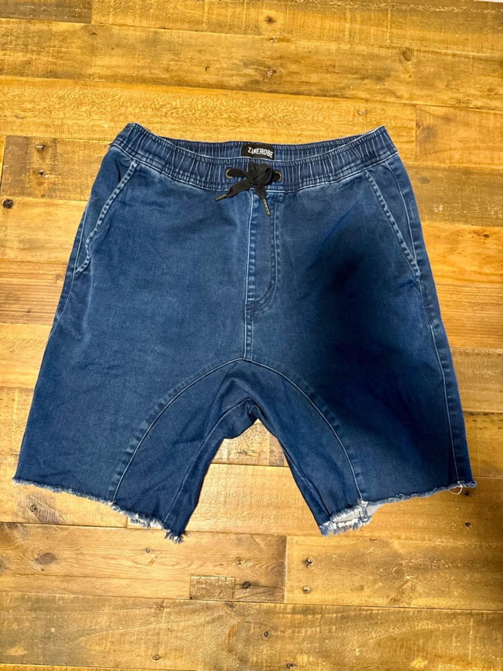 Zanerobe Indigo Blue Shorts with Elastic Waist (Size 32)